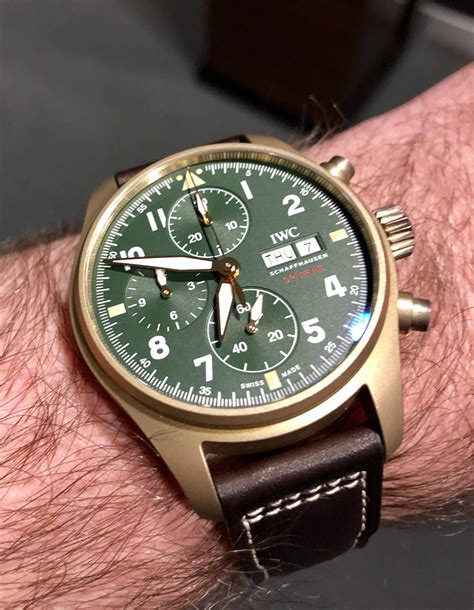 iwc spitfire chrono bronze|iwc spitfire chrono automatic.